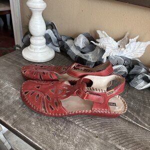 Pikolinos Puerto Vallarta Calfskin Leather Women's Ankle Strap Sandals Size 41